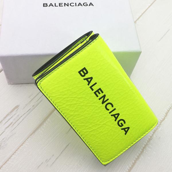 BALENCIAGA ネオンカラー大人気ロゴミニ財布 ネオンカラー 8091912